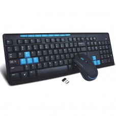 HK3800 2.4GHz Wireless Gaming Keyboard and 1600 DPI Gaming Mouse Desktop Combo